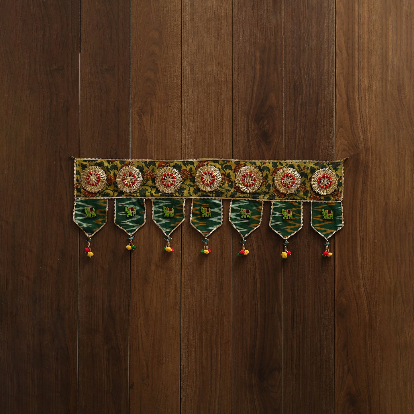 Handmade fabric toran for festive decor 43 - handcrafted