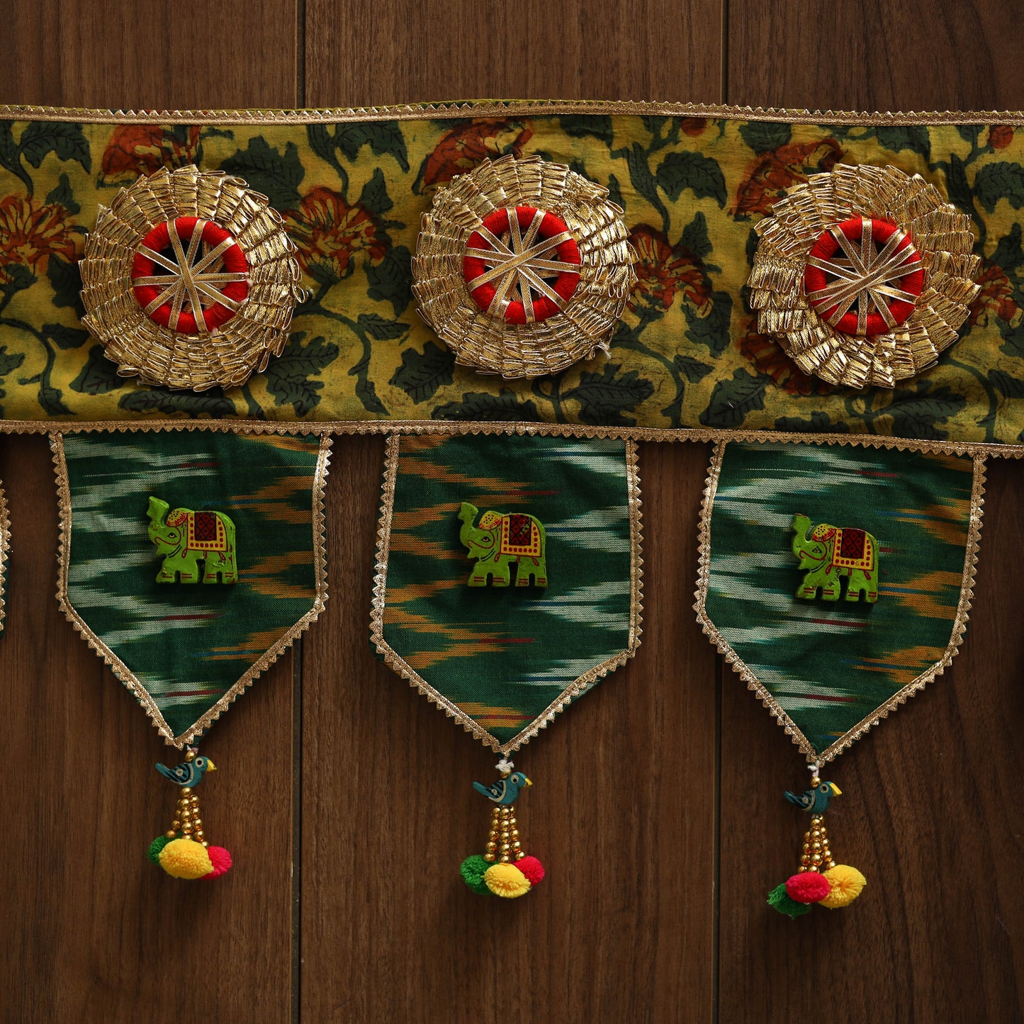 Handmade fabric toran for festive decor 43 - handcrafted