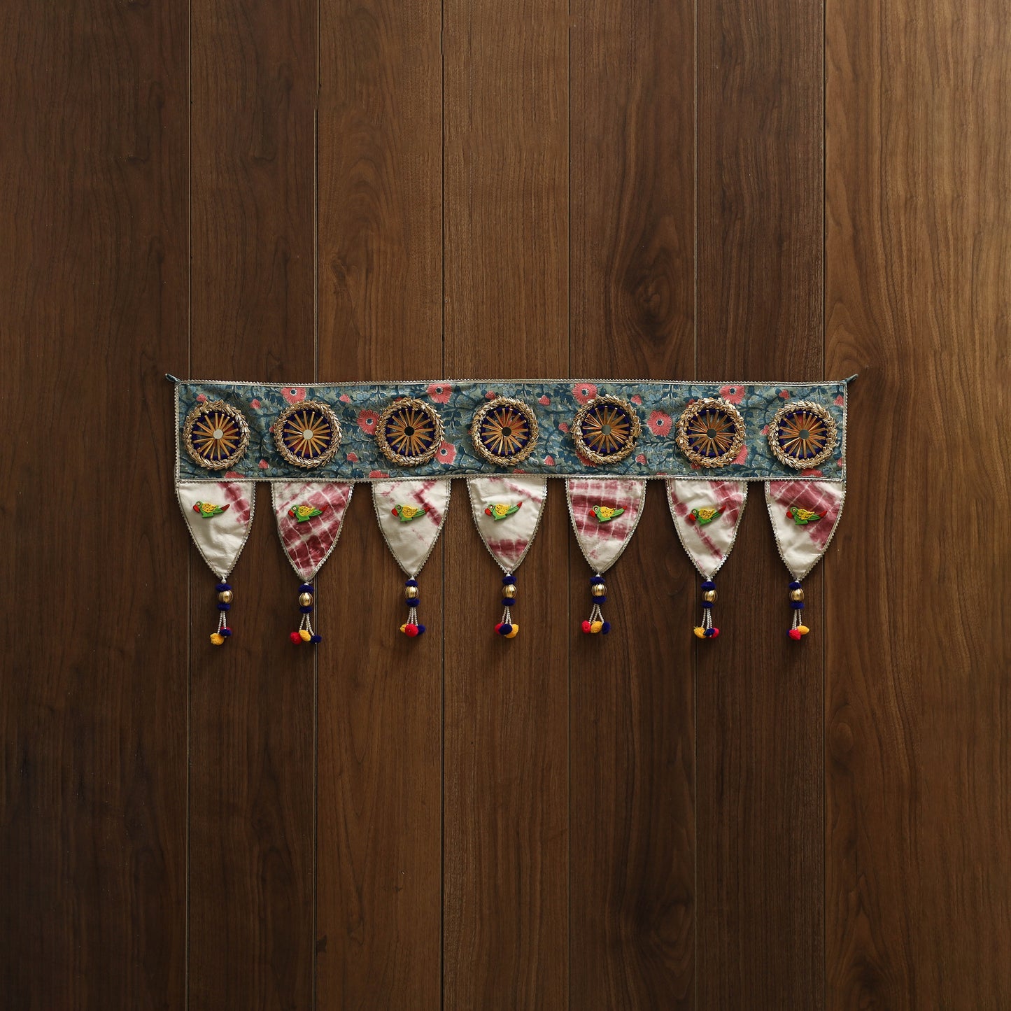 Handmade fabric toran for festive decor 46 - handcrafted