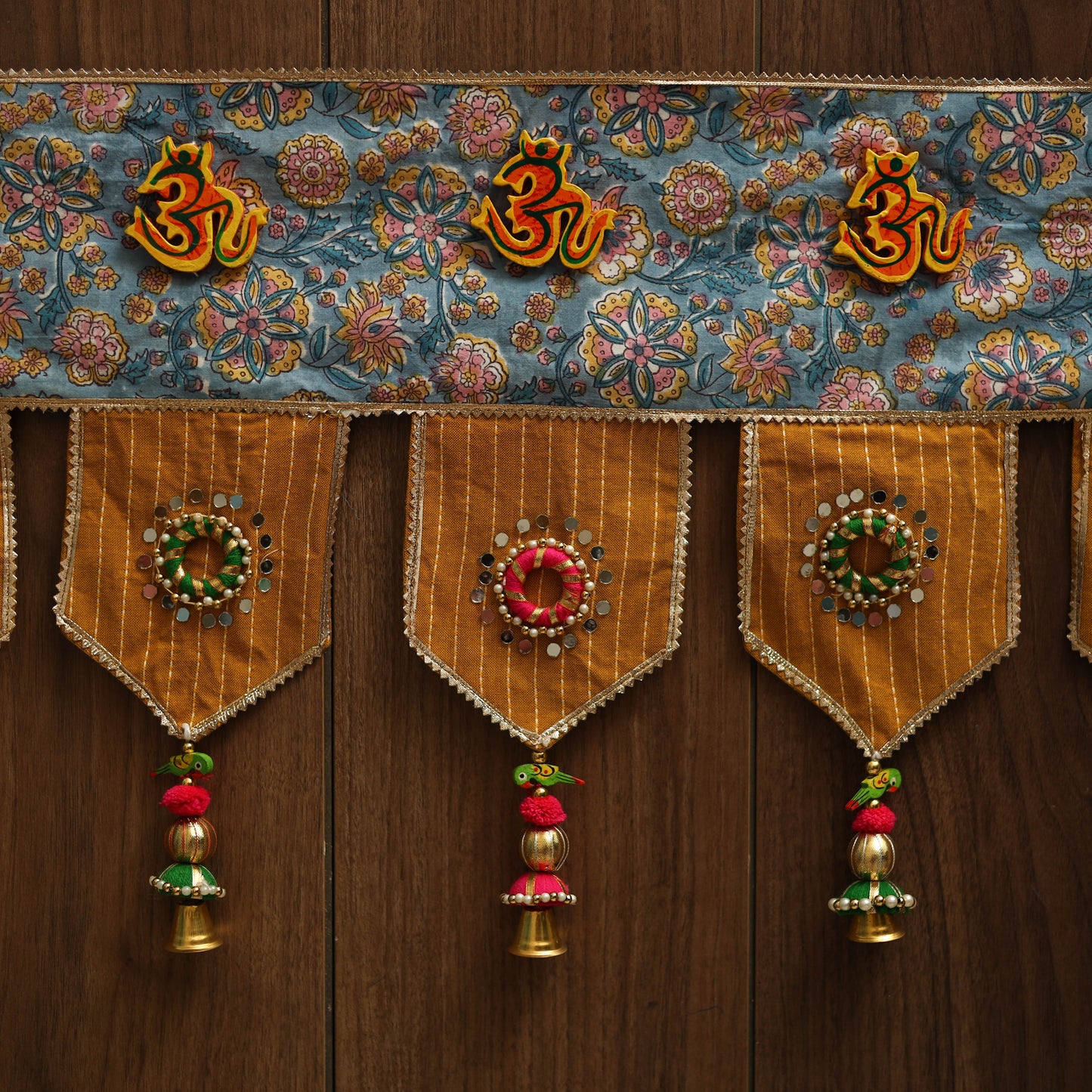 Handmade fabric toran for festive decor 47 - handcrafted