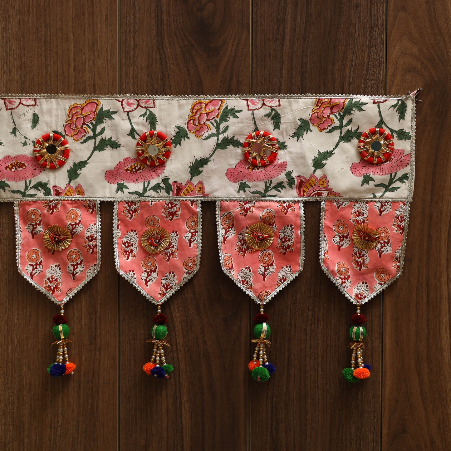 Handmade fabric toran for festive decor 49 - handcrafted