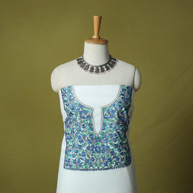 Hand Embroidered Cotton Kashida 2pc Unstitched Dress Material Kurta Set 11