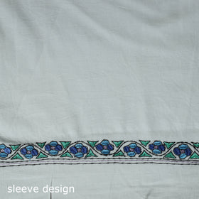 Hand Embroidered Cotton Kashida 2pc Unstitched Dress Material Kurta Set 11