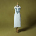 Hand Embroidered Cotton Kashida 2pc Unstitched Dress Material Kurta Set 13