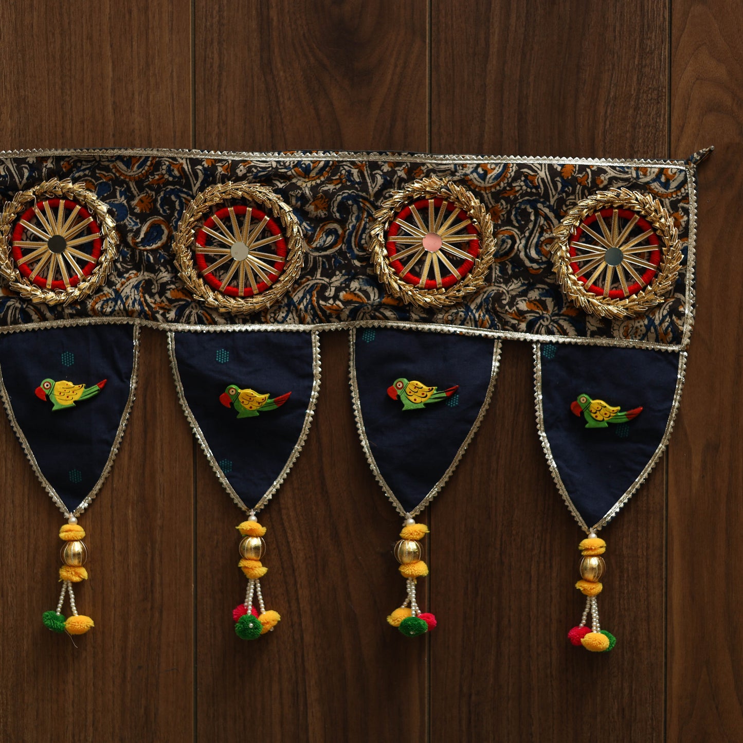 Handmade fabric toran for festive decor 57 - handcrafted