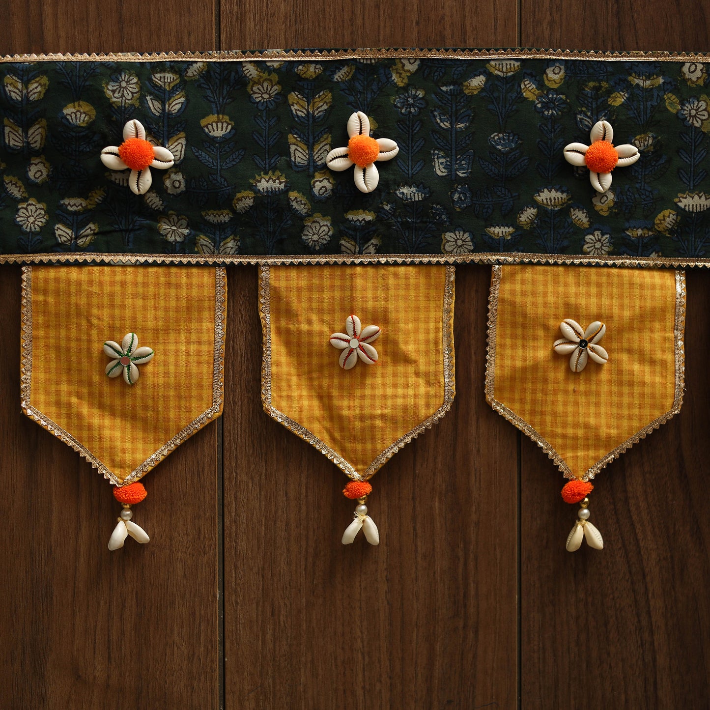 Handmade fabric toran for festive decor 58 - handcrafted