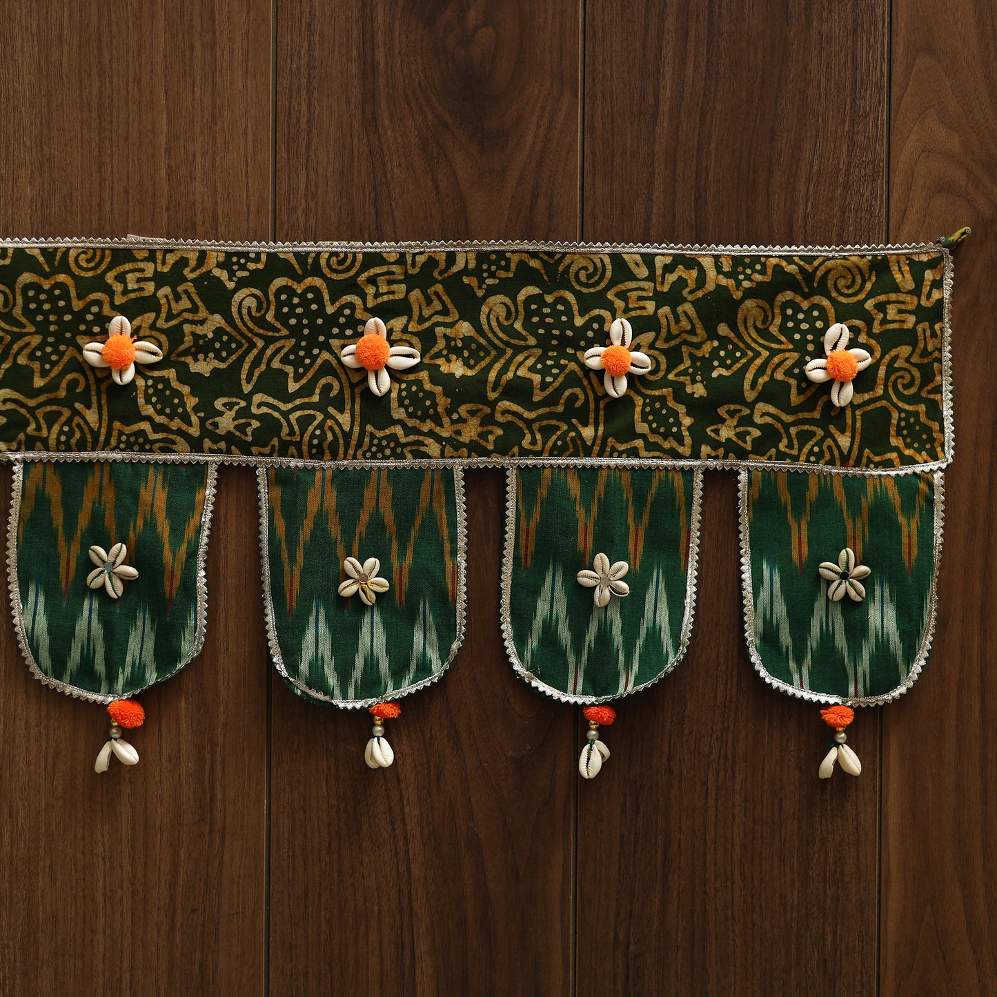 Handmade fabric toran for festive decor 60 - handcrafted