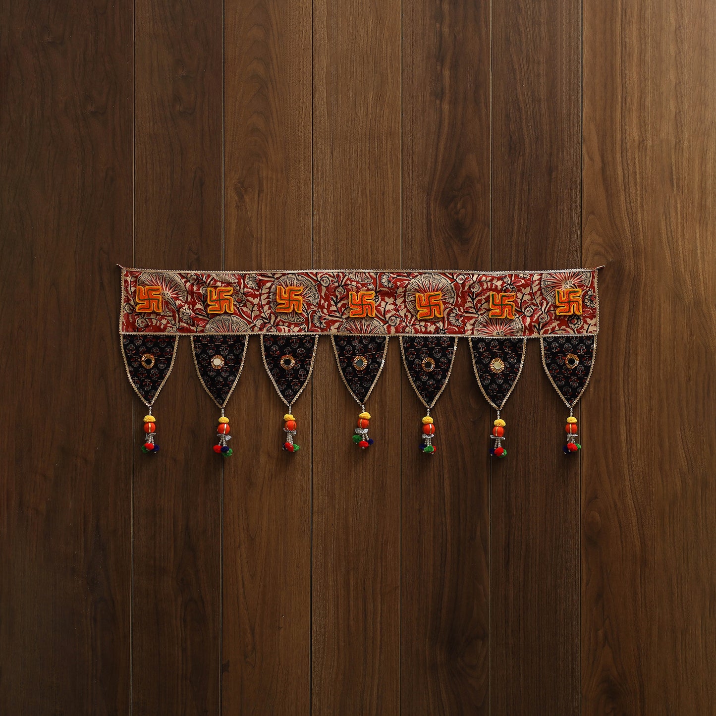 Handmade fabric toran for festive decor 61 - handcrafted