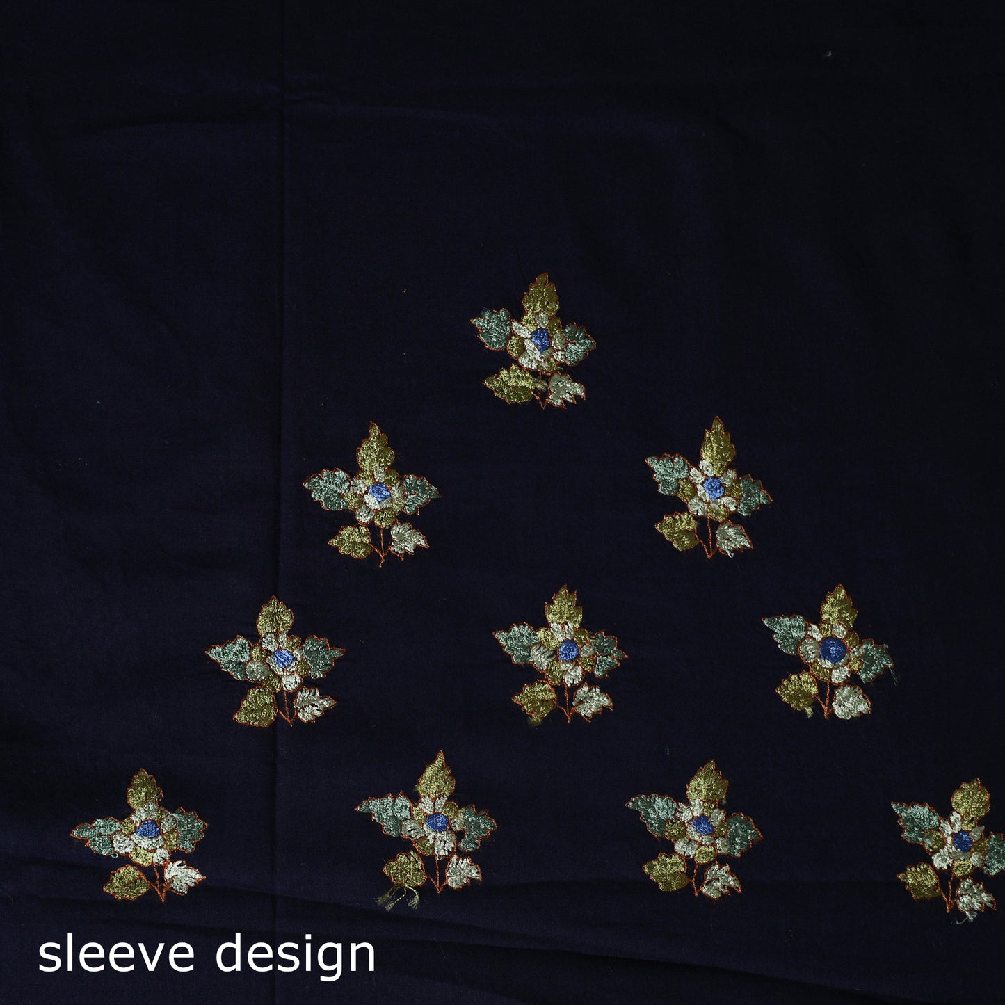 Hand Embroidered Cotton Kashida 2pc Unstitched Dress Material Kurta Set 14