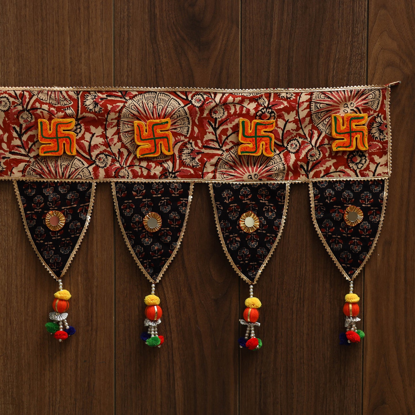 Handmade fabric toran for festive decor 61 - handcrafted