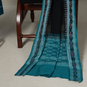 Green - 3pc Handloom Cotton Unstitched Sambalpuri Dress Material 02