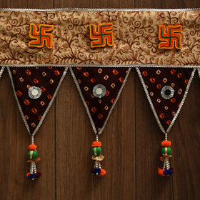 Handmade fabric toran for festive decor 63 - handcrafted