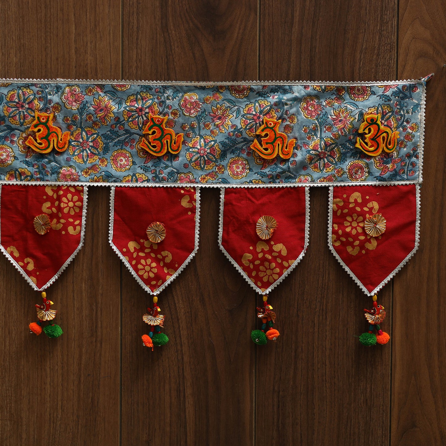 Handmade fabric toran for festive decor 64 - handcrafted