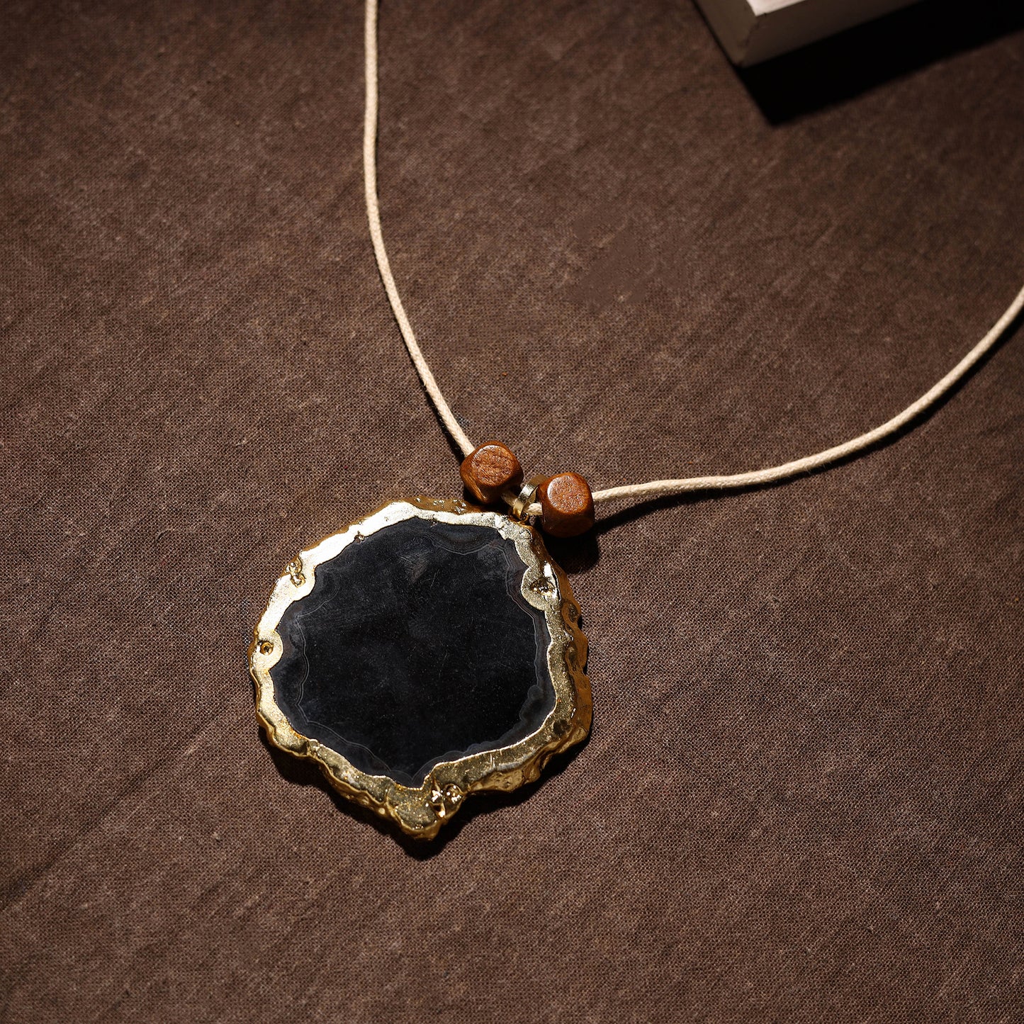 Handmade Natural Gemstone Bezel Pendent 01