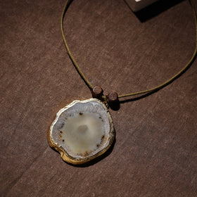  Handmade Natural Gemstone Bezel Pendent