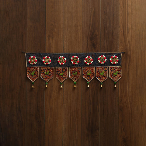 Handmade fabric toran for festive decor 66 - handcrafted