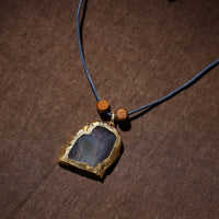 Handmade Natural Gemstone Bezel Pendent 03