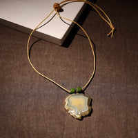 Handmade Natural Gemstone Bezel Pendent 04