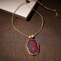 Handmade Natural Gemstone Bezel Pendent 05