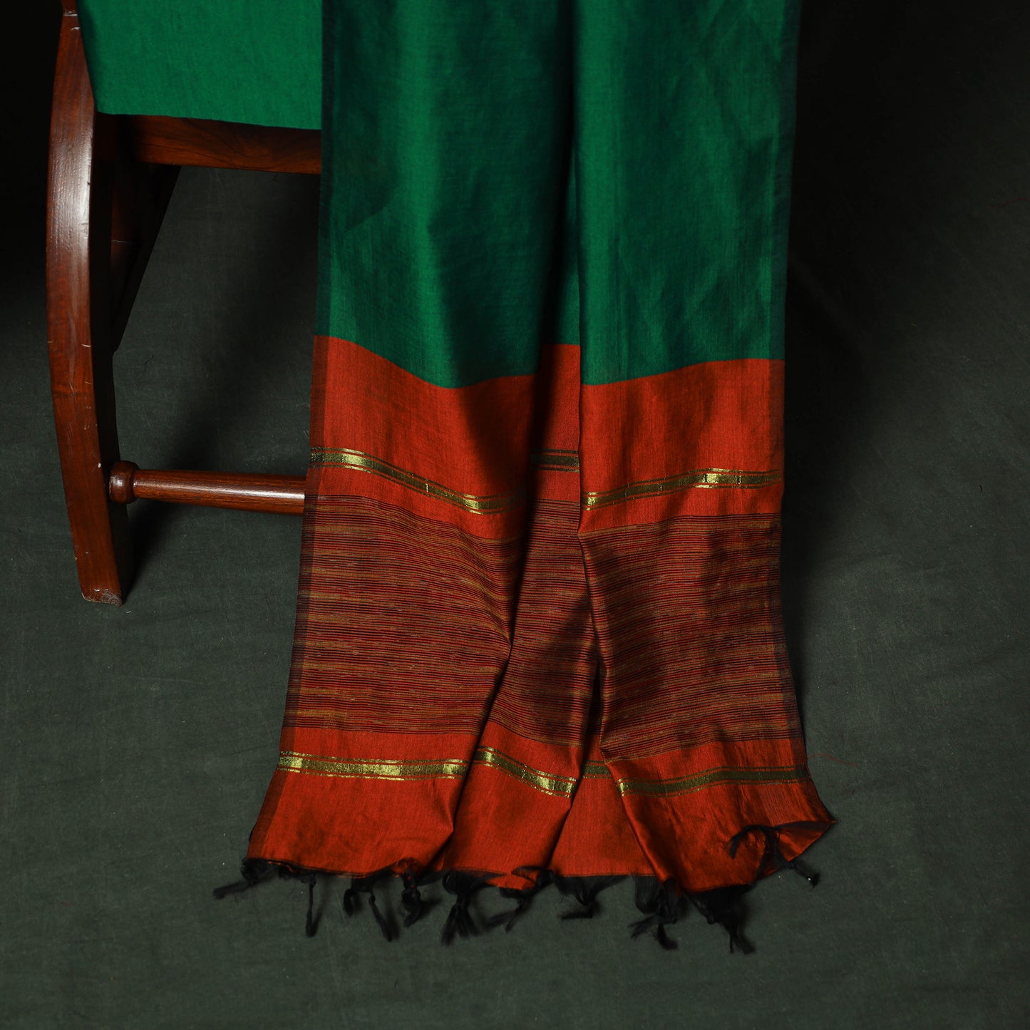 Pochampally Ikat Silk Cotton 3pc Unstitched Dress Material Suit Set 05