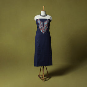 Hand Embroidered Cotton Kashida 2pc Unstitched Dress Material Kurta Set 20