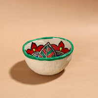 Madhubani Handpainted Paper Mache Home Decor Round Bowl (5 x 5 in)