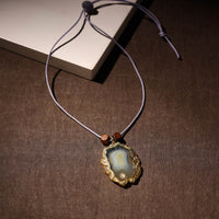 Handmade Natural Gemstone Bezel Pendent 12