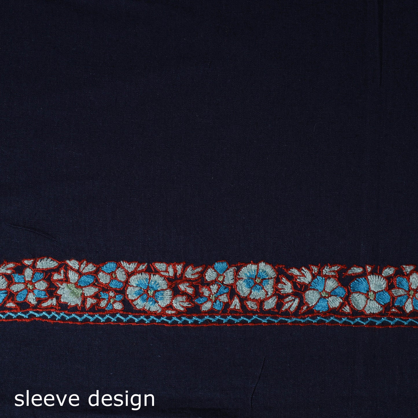 Hand Embroidered Cotton Kashida 2pc Unstitched Dress Material Kurta Set 20