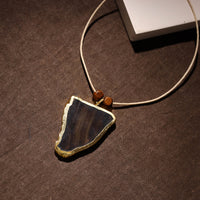 Handmade Natural Gemstone Bezel Pendent 14