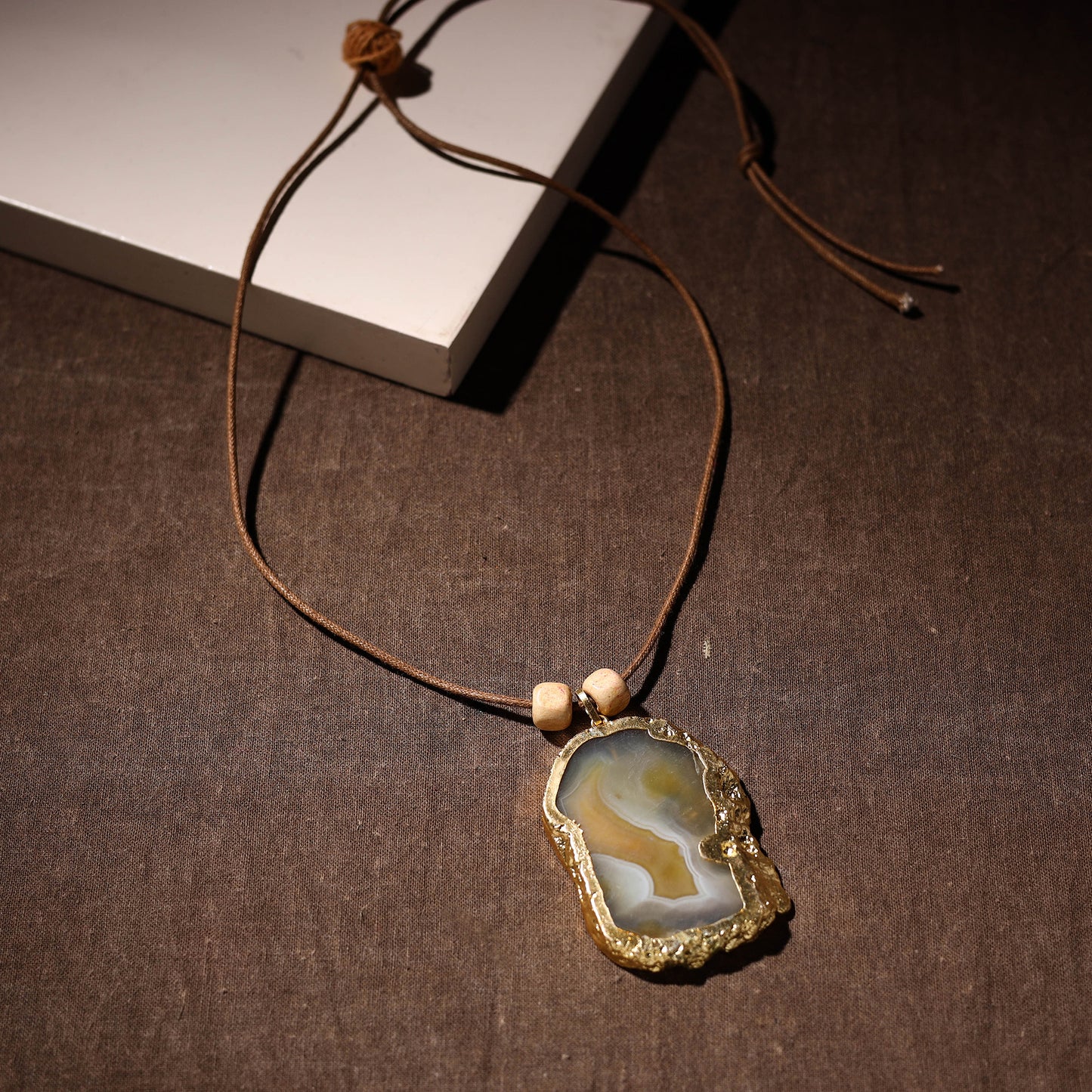 Handmade Natural Gemstone Bezel Pendent 19