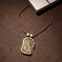 Handmade Natural Gemstone Bezel Pendent 19