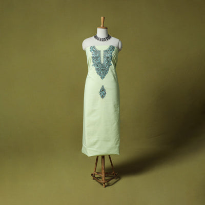 Hand Embroidered Cotton Kashida 2pc Unstitched Dress Material Kurta Set 23
