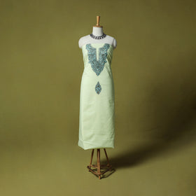 Hand Embroidered Cotton Kashida 2pc Unstitched Dress Material Kurta Set 23