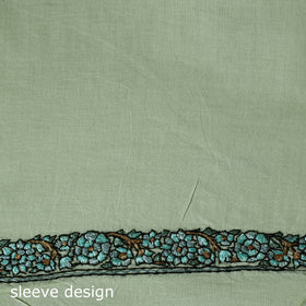 Hand Embroidered Cotton Kashida 2pc Unstitched Dress Material Kurta Set 23