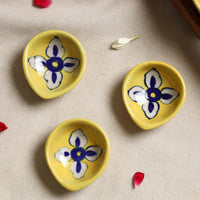 Original Blue Pottery Ceramic Diyas (Set of 4) 01