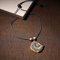 Handmade Natural Gemstone Bezel Pendent 22