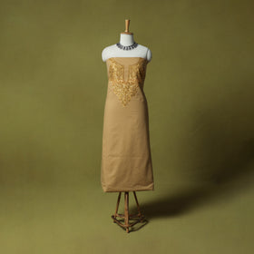 Hand Embroidered Cotton Kashida 2pc Unstitched Dress Material Kurta Set 25