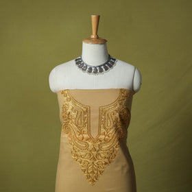 Hand Embroidered Cotton Kashida 2pc Unstitched Dress Material Kurta Set 25