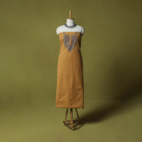 Hand Embroidered Cotton Kashida 2pc Unstitched Dress Material Kurta Set 26