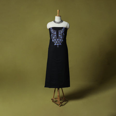 Hand Embroidered Cotton Kashida 2pc Unstitched Dress Material Kurta Set 29
