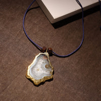 Handmade Natural Gemstone Bezel Pendent 29