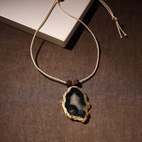 Handmade Natural Gemstone Bezel Pendent 33