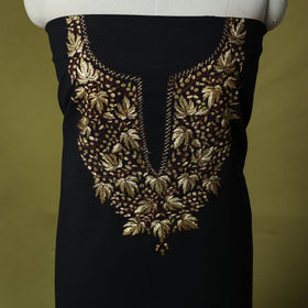 Hand Embroidered Cotton Kashida 2pc Unstitched Dress Material Kurta Set 31