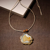 Handmade Natural Gemstone Bezel Pendent 34