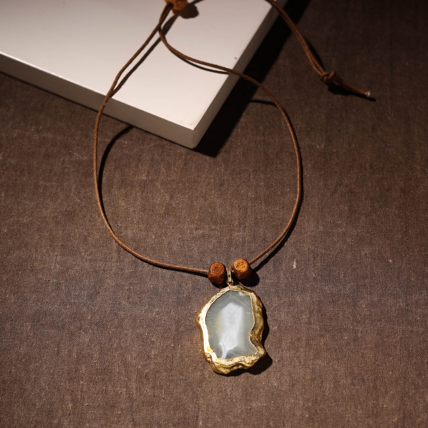 Handmade Natural Gemstone Bezel Pendent 37