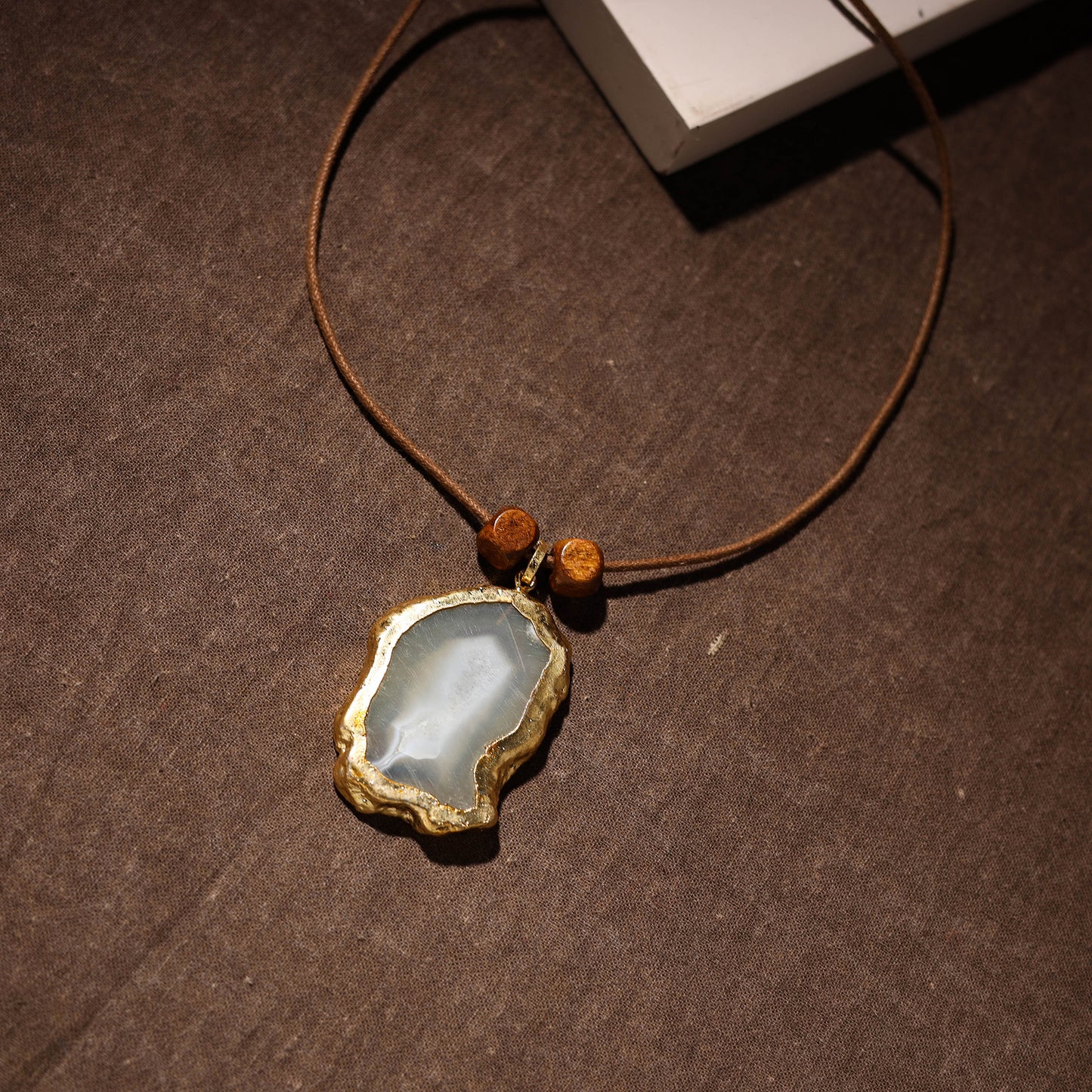 Handmade Natural Gemstone Bezel Pendent 37