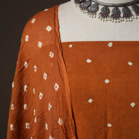 Kutch Bandhani Cotton 2pc Unstitched Dress Material Kurta Set 13