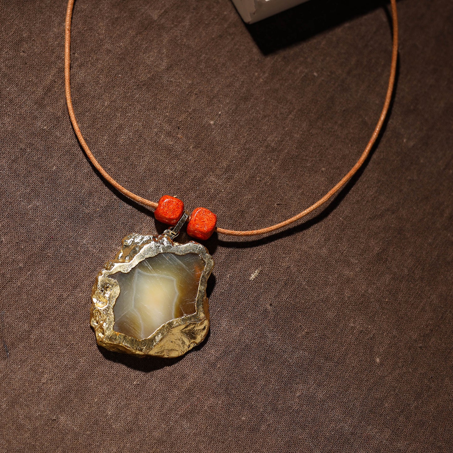 Handmade Natural Gemstone Bezel Pendent 41