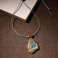 Handmade Natural Gemstone Bezel Pendent 42