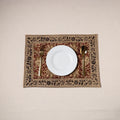 Red - natural dyed pedana kalamkari cotton table mat 03